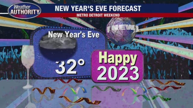Morning showers Saturday for NYE, New Year's Day will be dry