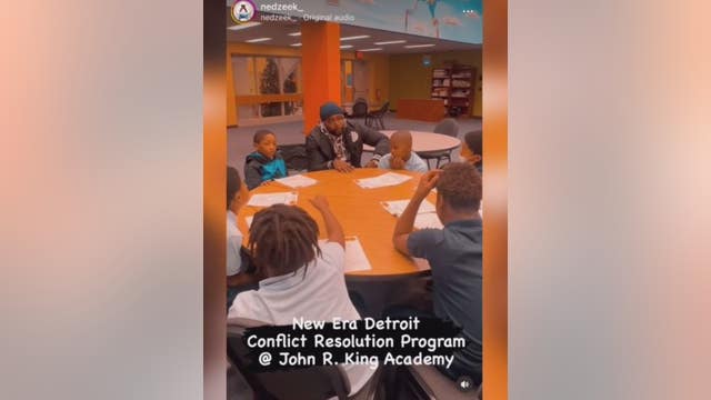 Community group New Era Detroit reinforces conflict resolution with children