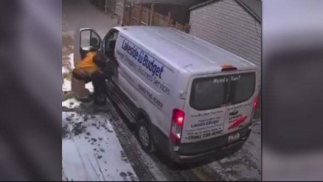 Man seen forcing woman into van in Detroit taken into custody