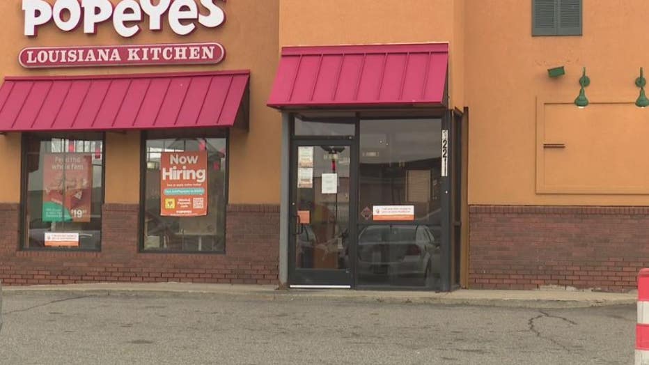 The Popeyes location is closed pending a follow-up health inspection. 