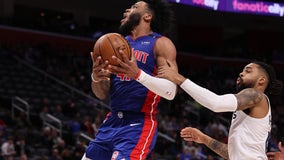 Bey, Bogdanovic lead shorthanded Pistons past Timberwolves