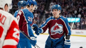 Makar, MacKinnon each score twice as Avs beat Red Wings 6-3