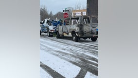 Suspect arrested after setting Macomb County operations van on fire