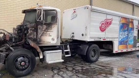 Not the beer! Southfield firefighters save truck full of beer after semi catches fire