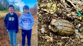 'Wicked smaht' kids find hand grenade while out for a walk