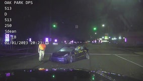 DASHCAM VIDEO: High speed chase in Tesla ends in crash at 8 Mile