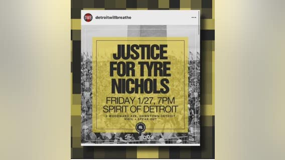 Metro Detroiters host vigil for Tyre Nichols as Memphis police bodycam footage is released