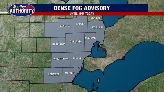 Metro Detroit weather: Soggy, foggy Wednesday with mild temperatures and a chance of snow on Thursday