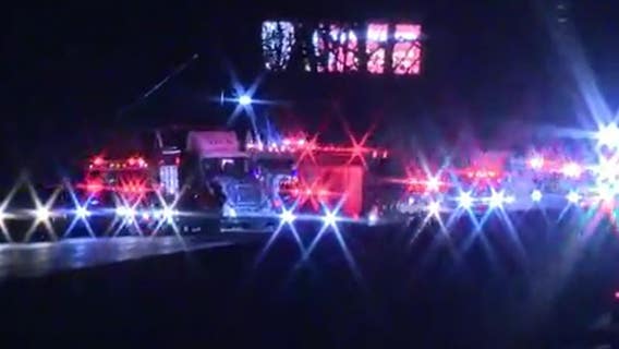 2 semi-trucks crash on EB I-96 at Milford, causing freeway closure