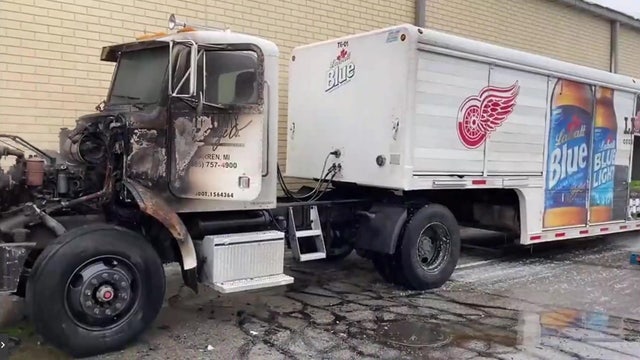 Not the beer! Southfield firefighters save truck full of beer after semi catches fire