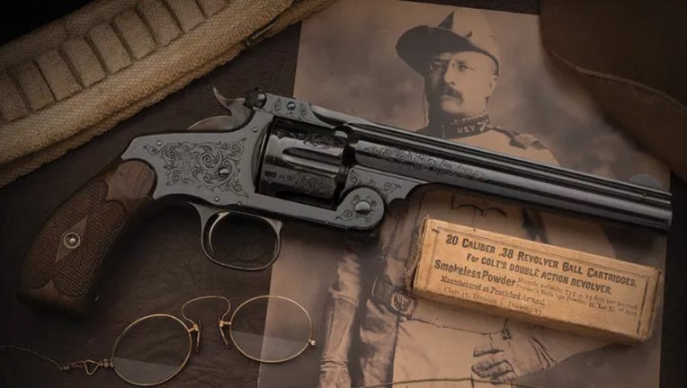 Theodore Roosevelt's Smith & Wesson revolver fetches nearly $1 Theodore Roosevelt's Smith & Wesson revolver fetches nearly $1