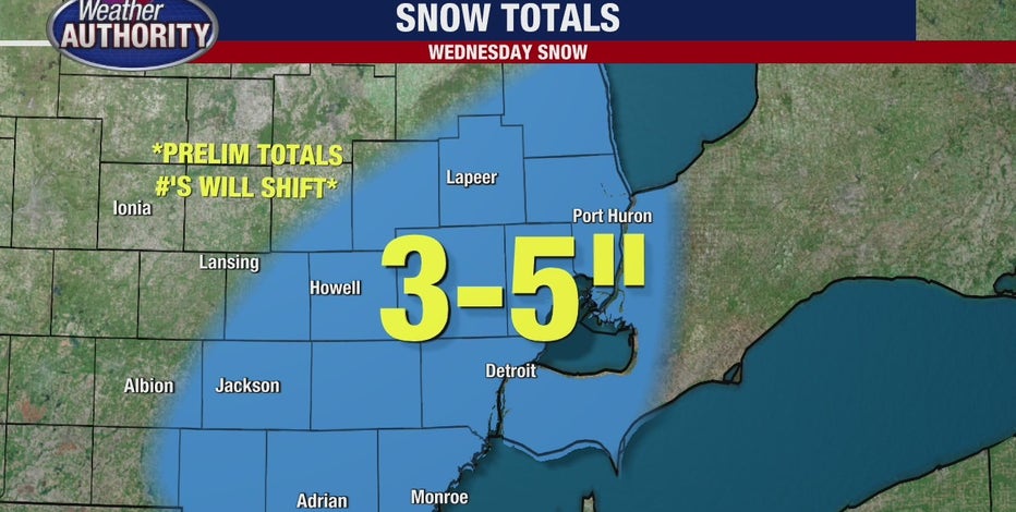 3-5 more inches of snow expected in Southeast Michigan this week