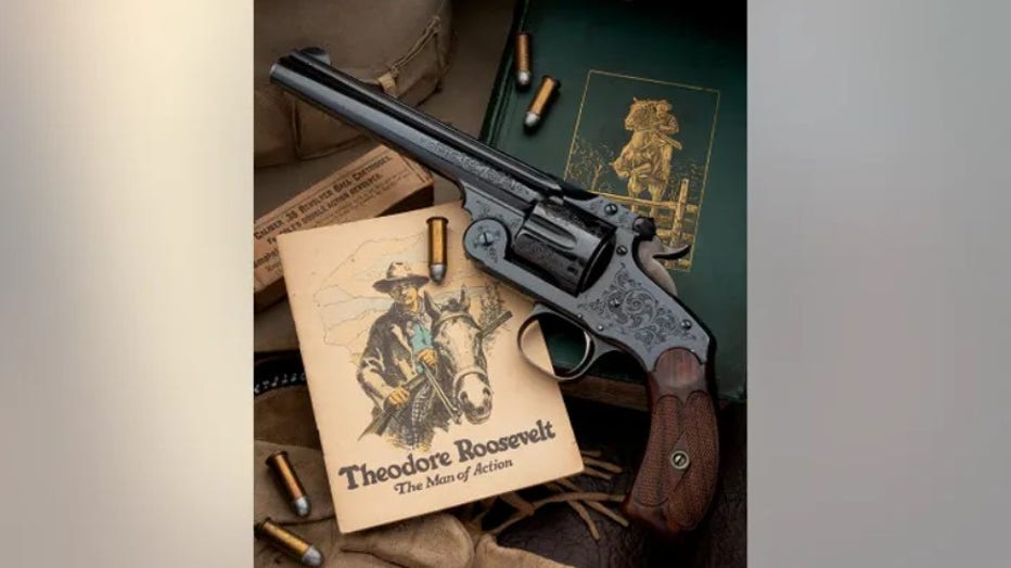 Theodore Roosevelt's Smith & Wesson revolver fetches nearly $1