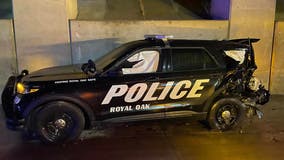 Suspected drunken driver crashes into Royal Oak police on I-75