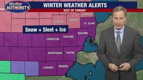 Snow-sleet-rain mix continues as Ice Storm Warning issued until 4 a.m. Thursday