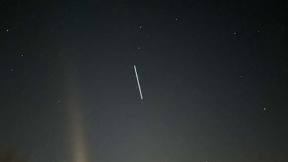 Starlink satellites appear in Southeast Michigan sky