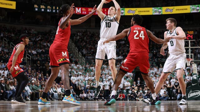Michigan St. rallies to win after giving up lead to Maryland