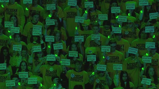 Michigan basketball pregame honors Michigan State before rivalry game