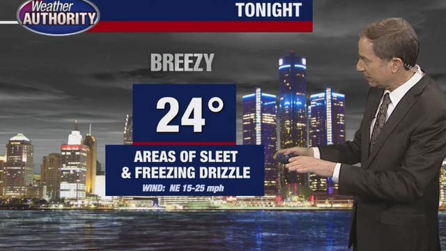 Winter weather advisory overnight as temps dip bringing rain and sleet