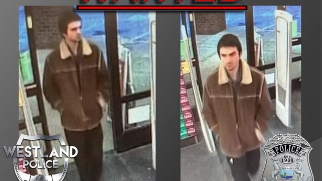 Man wanted for indecent exposure inside Westland drug store
