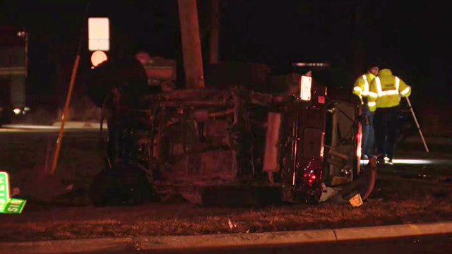 3 injured in rollover crash on border of Huron, Brownstown townships