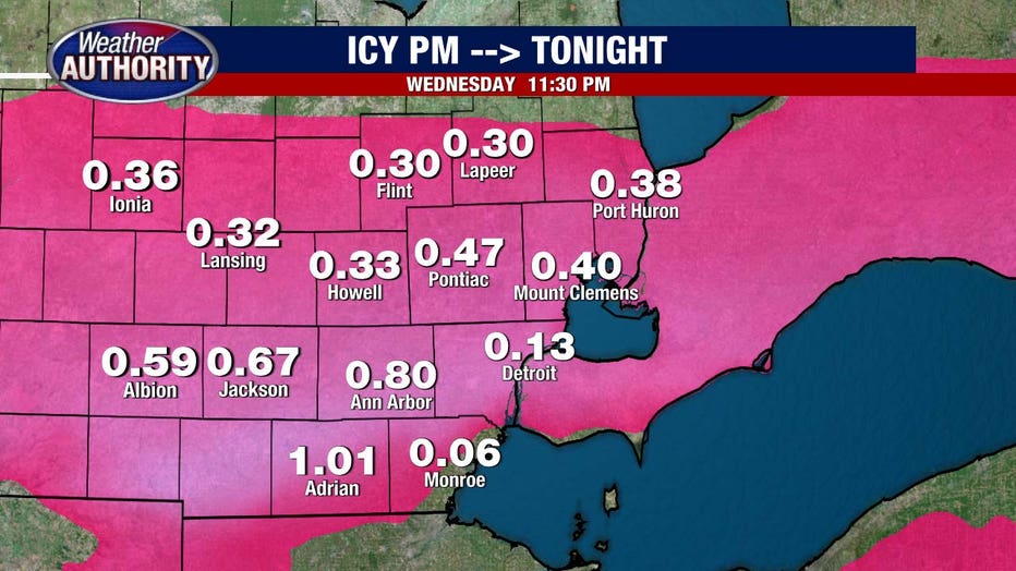 Michigan Winter Storm Warnings Come With Mix Of Freezing Rain, Snow ...