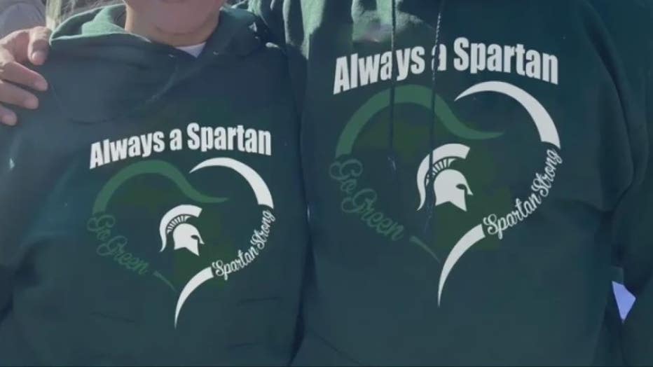 An example of unlicensed MSU apparel.