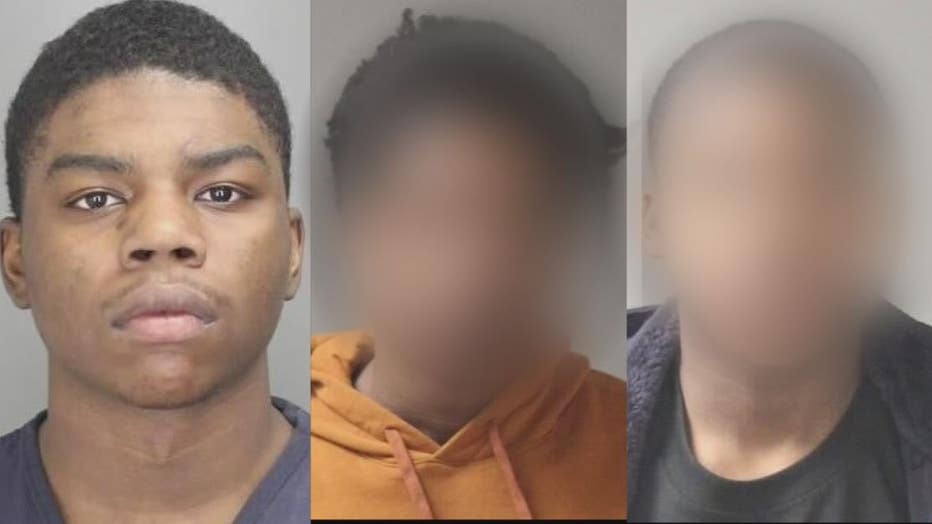 Nineteen-year-old Davon Harris, left, and the other two suspects ages 17 and 16.