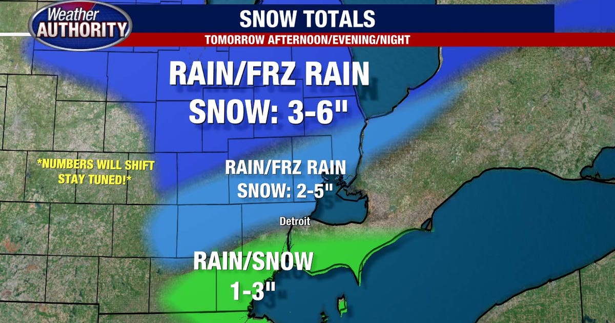 Winter Storm Watch in effect for Southeast Michigan Friday with ...