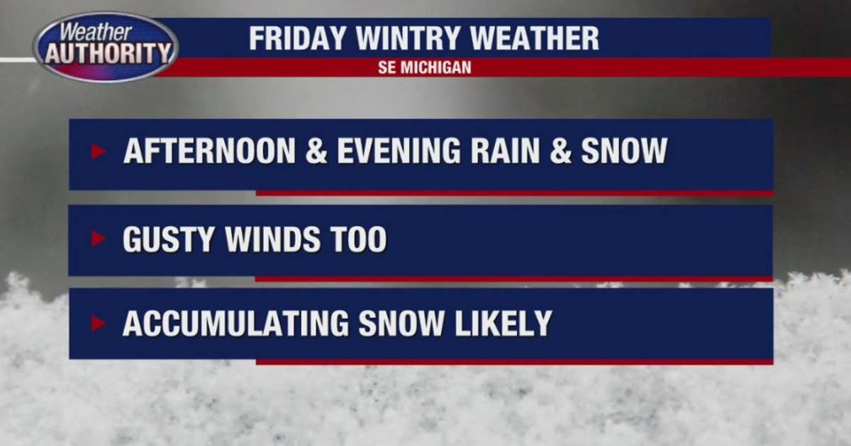 Rain and snow system upgraded to Winter Storm Warning for SE Michigan ...
