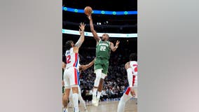 Middleton leads short-handed Bucks past decimated Pistons