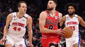 LaVine scores 41, Bulls top Pistons 117-115 after TO blunder