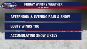 Rain and snow system upgraded to Winter Storm Warning for SE Michigan