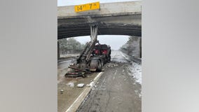 Eastbound I-94 to be closed for multiple days in Ann Arbor after truck hits overpass