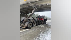 Crews begin repairing Ann Arbor Liberty Road bridge that was damaged by truck; I-94 closures expected