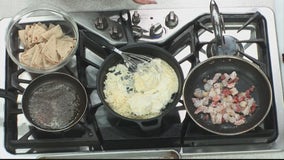 Recipe: Shrimp and crab fondue dip with Cajun pita bread
