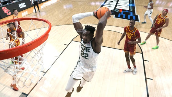Michigan State muscles past USC 72-62 in March Madness