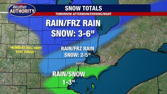 Winter Storm Watch in effect for Southeast Michigan Friday with incoming snow and gusty conditions