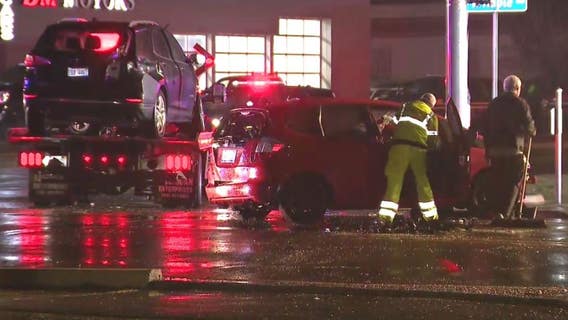 First responders swarm crash scene involving at least 4 vehicles at Walled Lake border