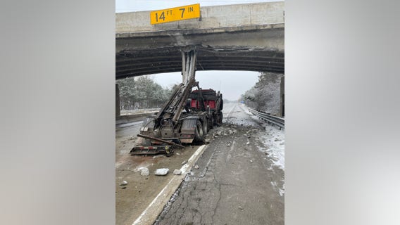 Eastbound I-94 to be closed for multiple days in Ann Arbor after truck hits overpass