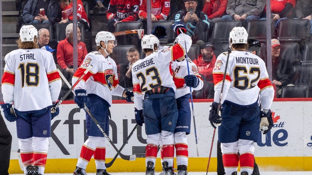 Barkov sets Panthers' points mark in 5-2 win over Red Wings