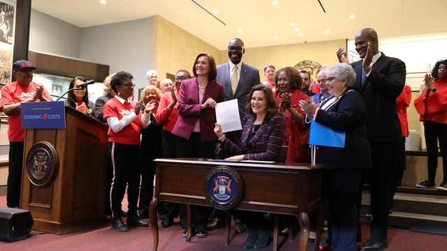 Michigan tax relief bill signed into law by Whitmer; here's who benefits