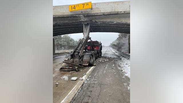 Eastbound I-94 to be closed for multiple days in Ann Arbor after truck hits overpass