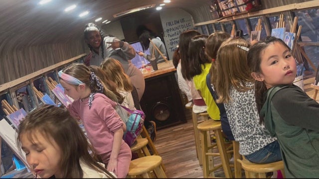 Inside the Paint Bus - an art studio on wheels born in Detroit