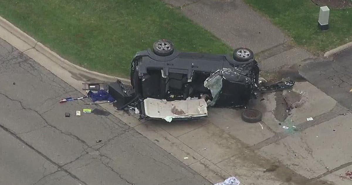 Female driver extracted from SUV after violent rollover crash | FOX 2 ...