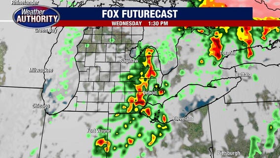 Cloudy Tuesday with severe weather potential Wednesday; Here's two paths storms could take