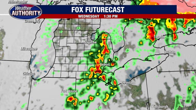 Cloudy Tuesday with severe weather potential Wednesday; Here's two paths storms could take