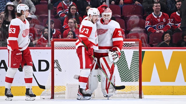 David Perron, Ville Husso help Red Wings beat Canadiens 5-0