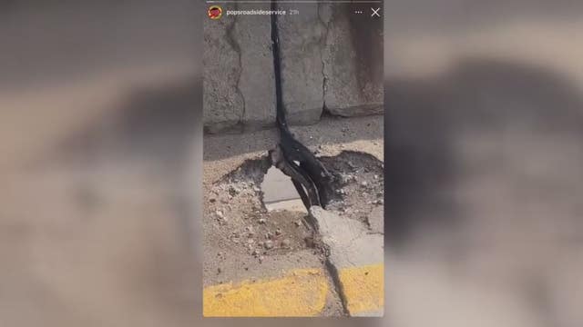 Instagram post of see-through pothole on freeway ramp goes viral, sparks MDOT reaction