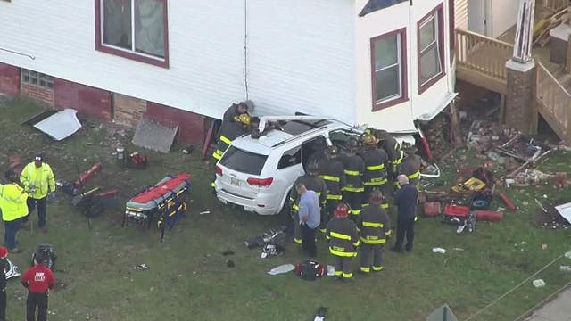 Car crashes into man's Land Bank house, vandals then ransacked what was left inside